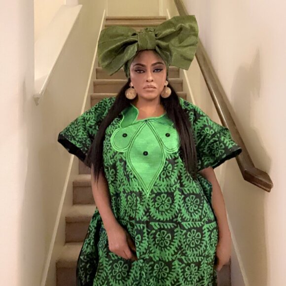 Oversized BOW Metallic Aso-oke Auto Gele High Quality Made in Nigeria - Picture 11 of 11